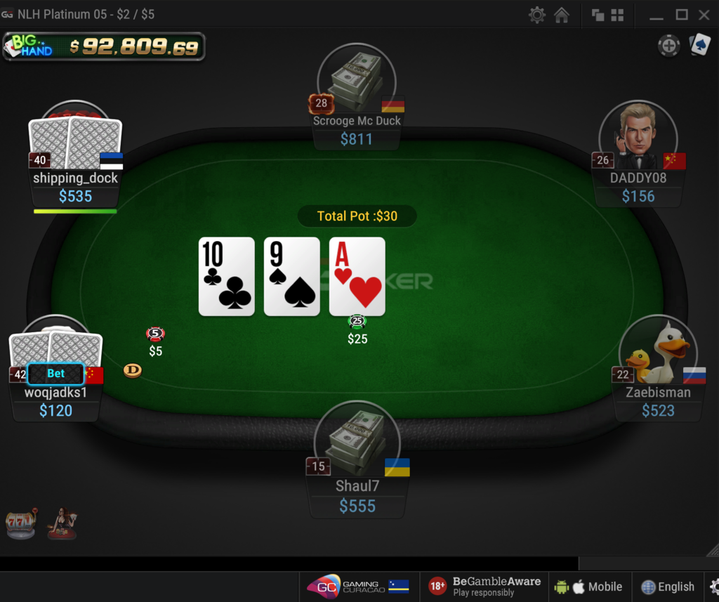 Online poker